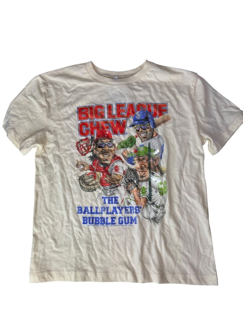Big League Chew Graphic Tee off white size medium baseball bubble gum - Picture 2 of 8